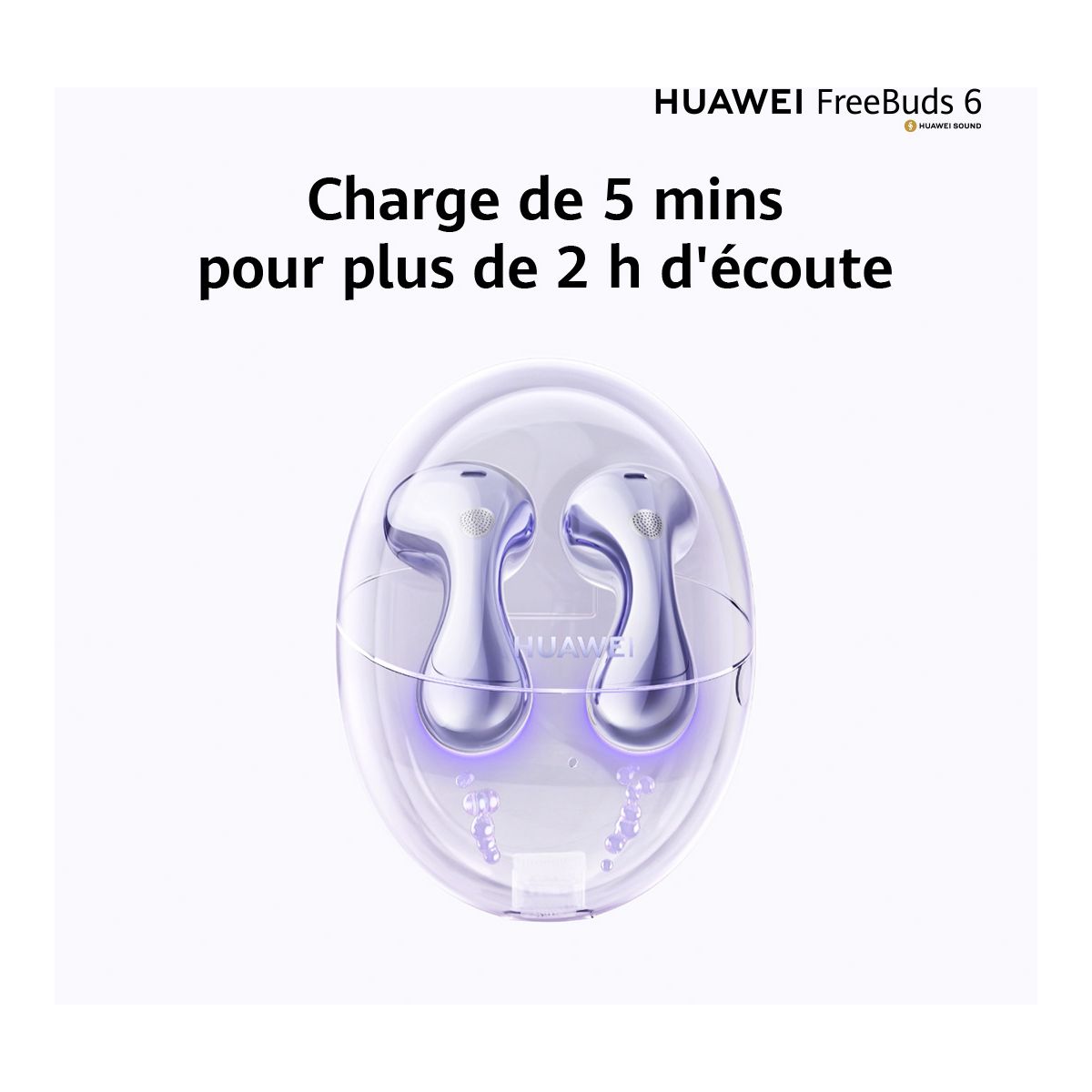 Ecouteurs Freebuds 6 Blanc blanc, HUAWEI