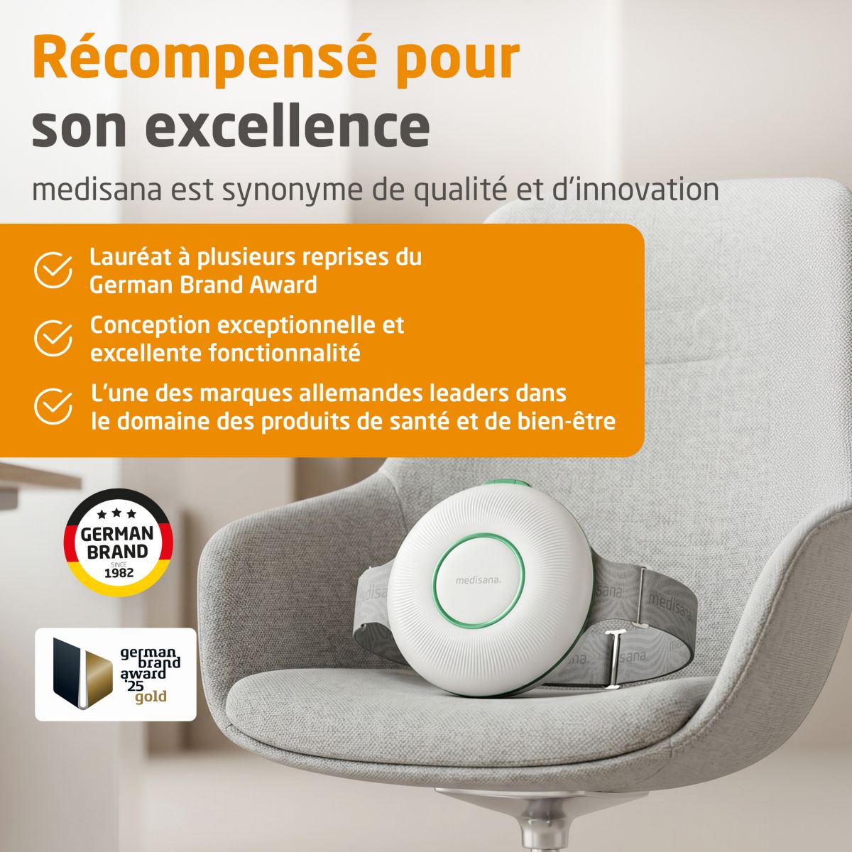Masseur abdominal BM 100 couleur unique, MEDISANA