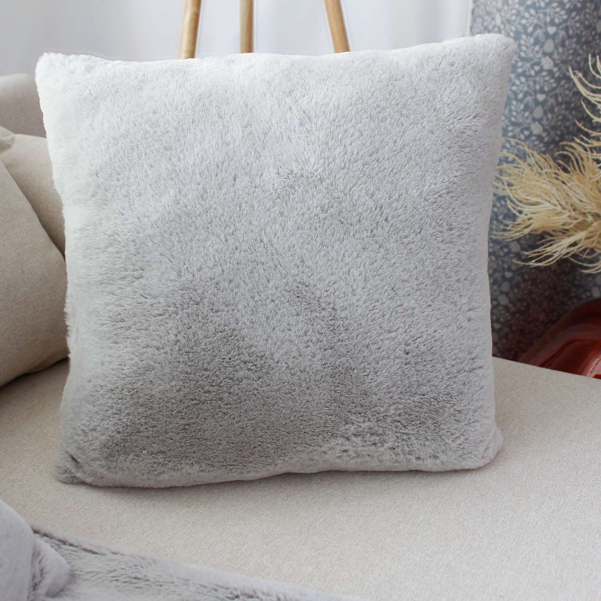 Coussin Azura gris, TOILINUX