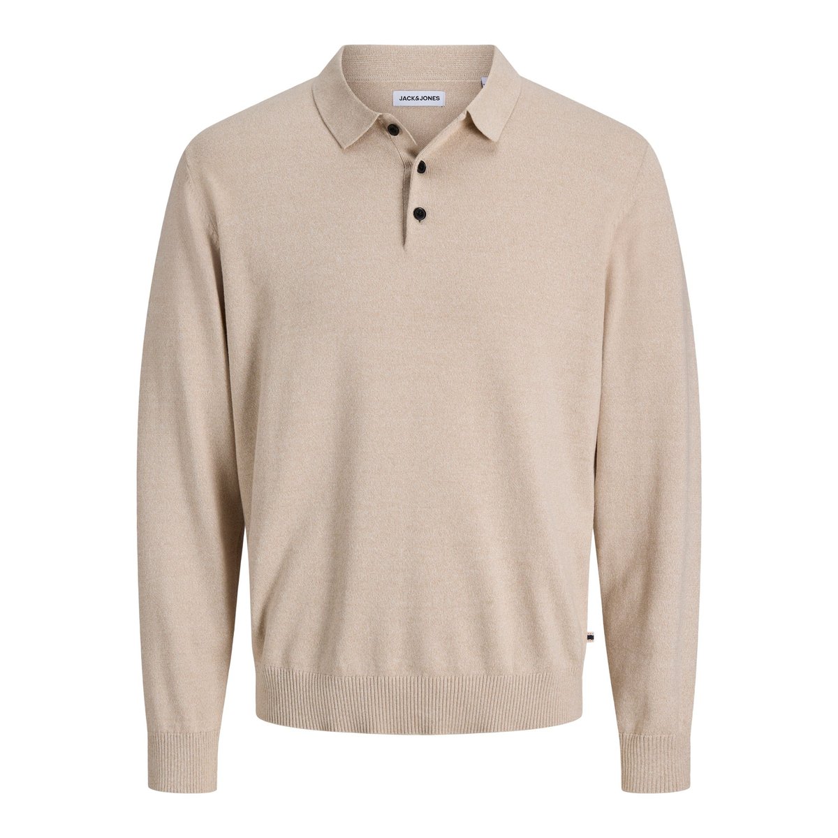 Polo Tricoté grise - moonbeam, JACK & JONES