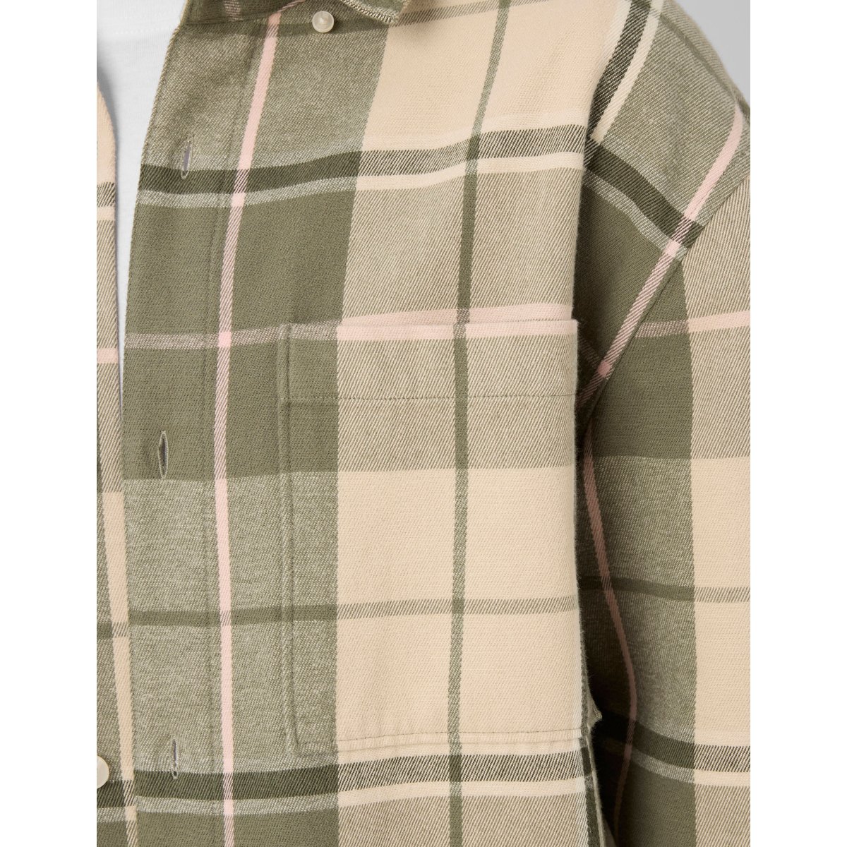 Chemise à carreaux vert clair, BZB
