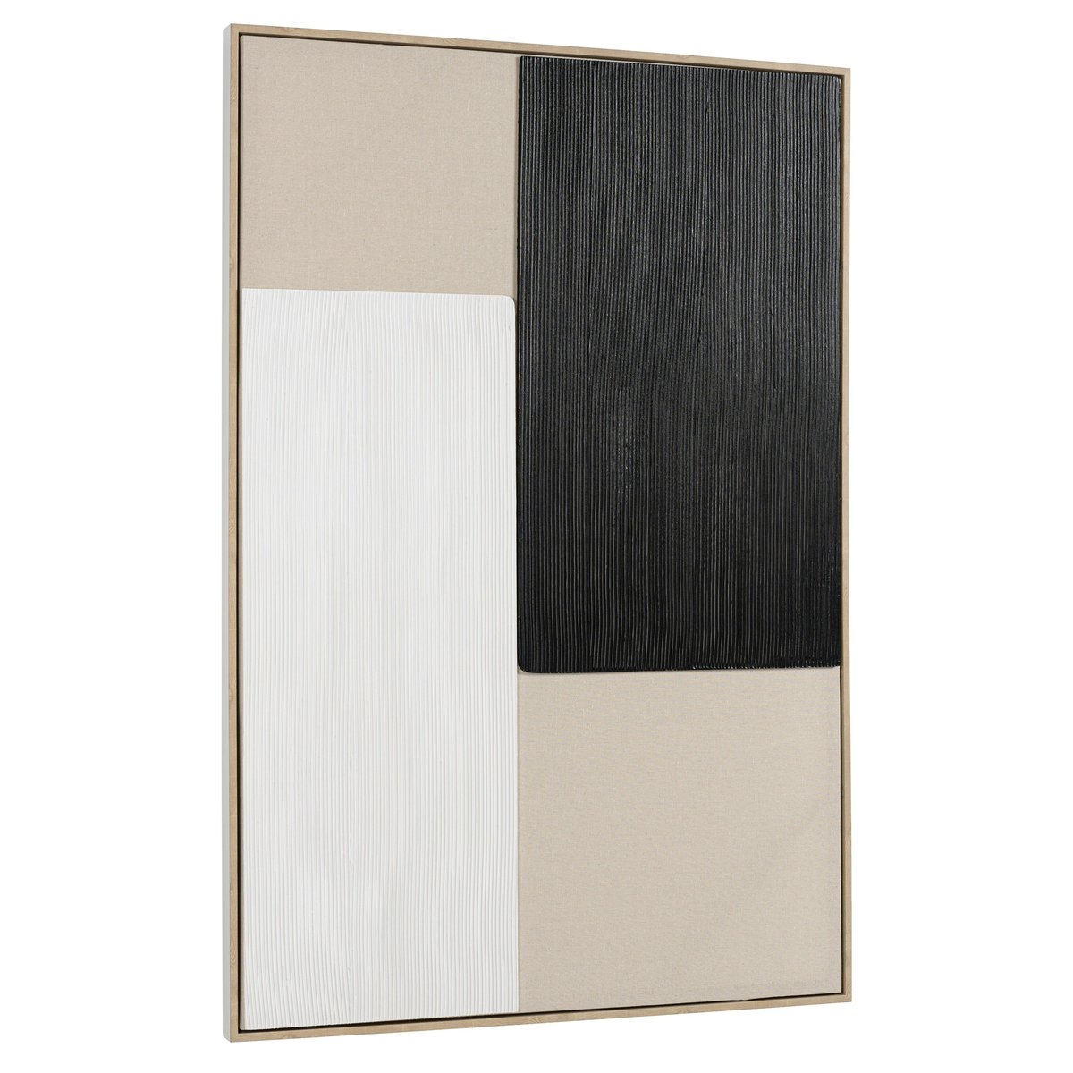 Tableau moderne matières et couleurs mixées 83 x 123 cm multicolore, PIER IMPORT