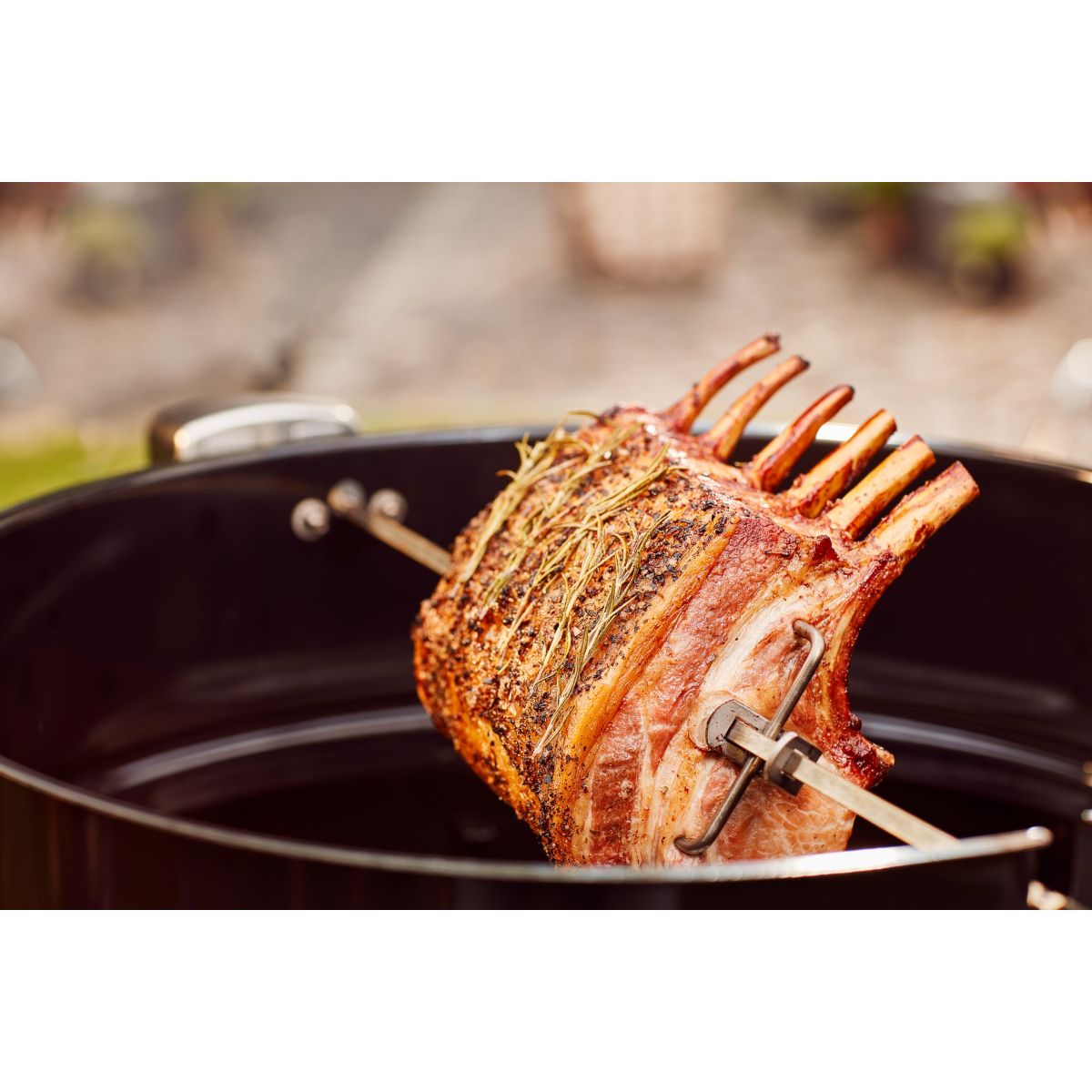 Tourne broche barbecue pour BBQ charbon 57cm noir, WEBER