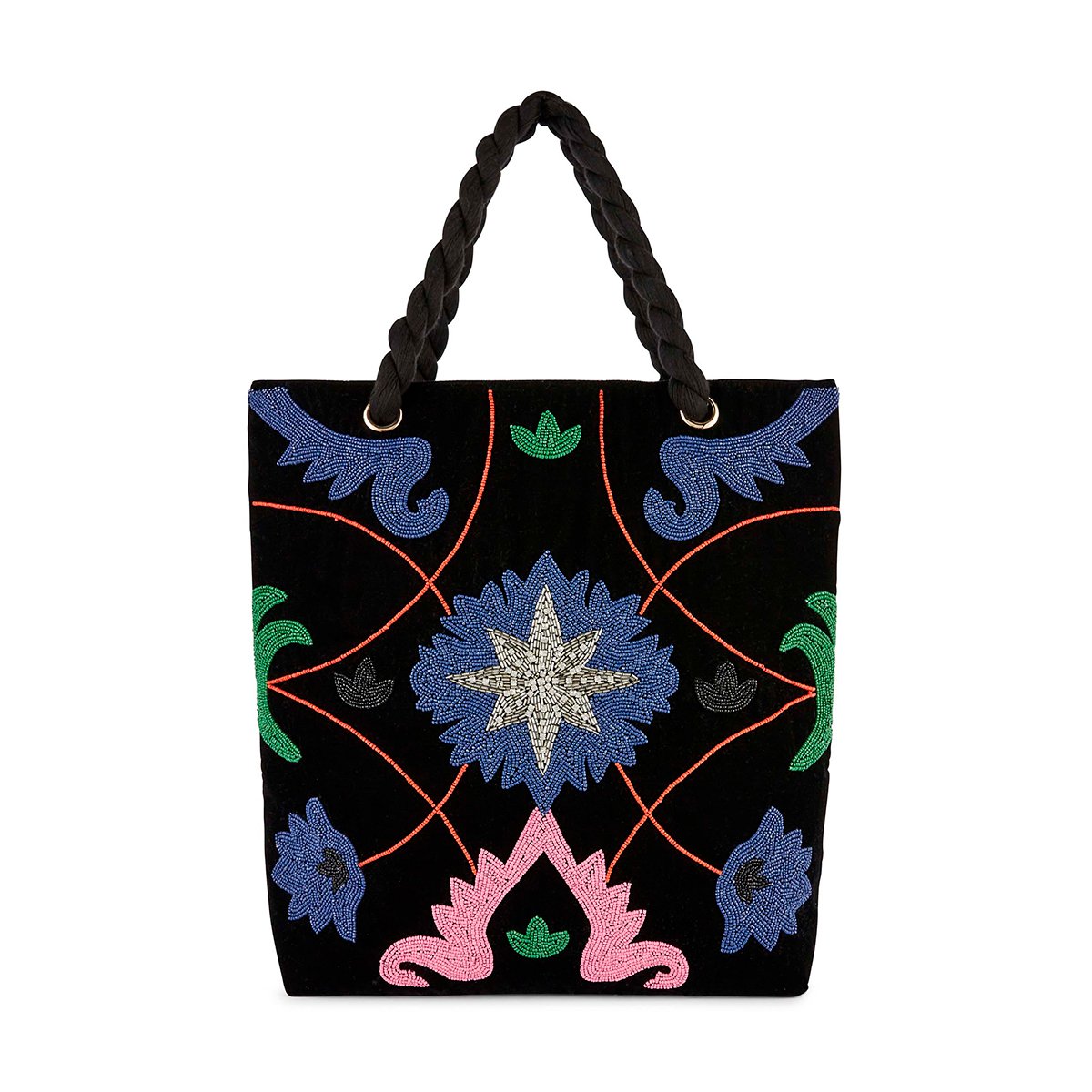 Sac cavas avec broderies TAMPICO noir, WILD