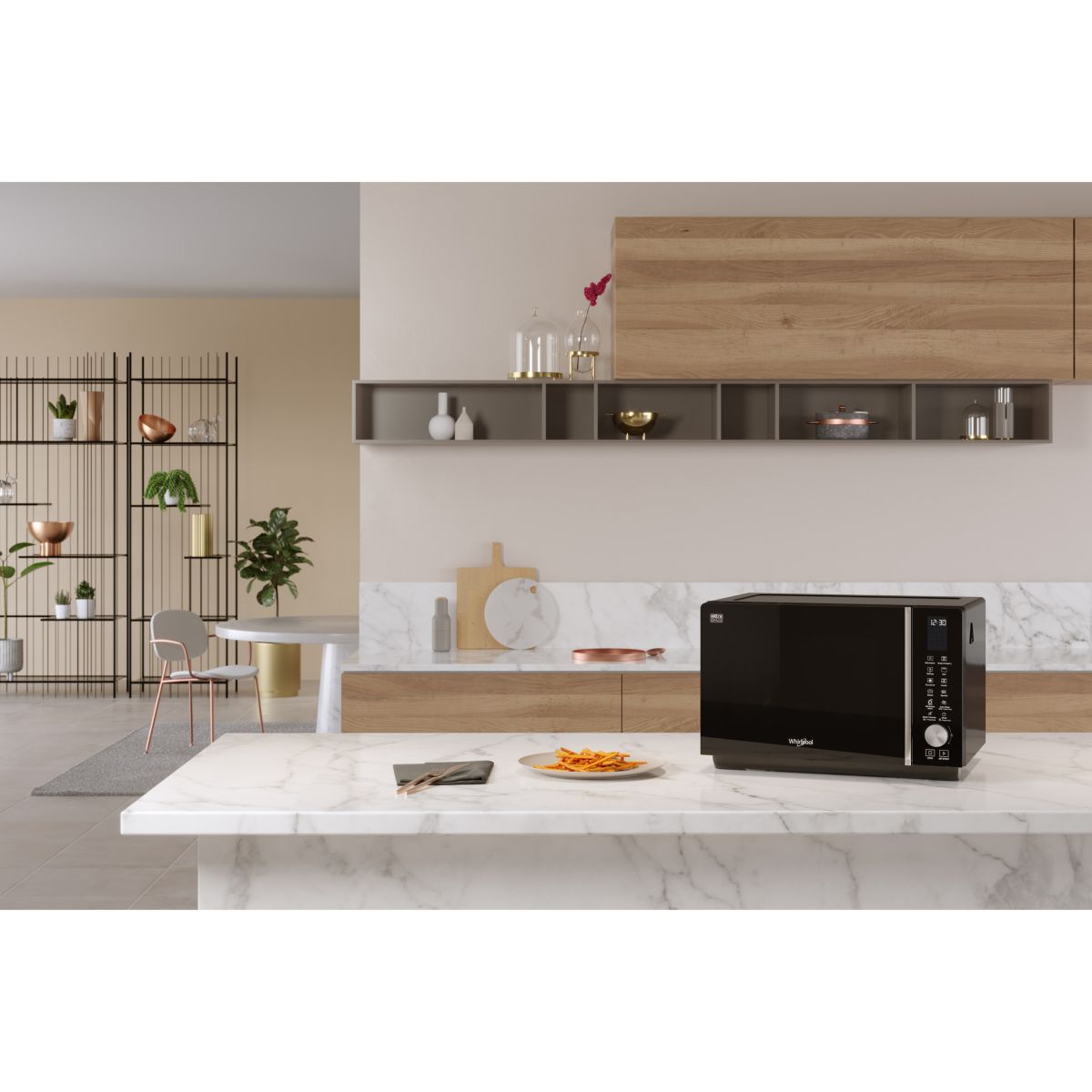 Micro ondes combiné MWF259B couleur unique, WHIRLPOOL