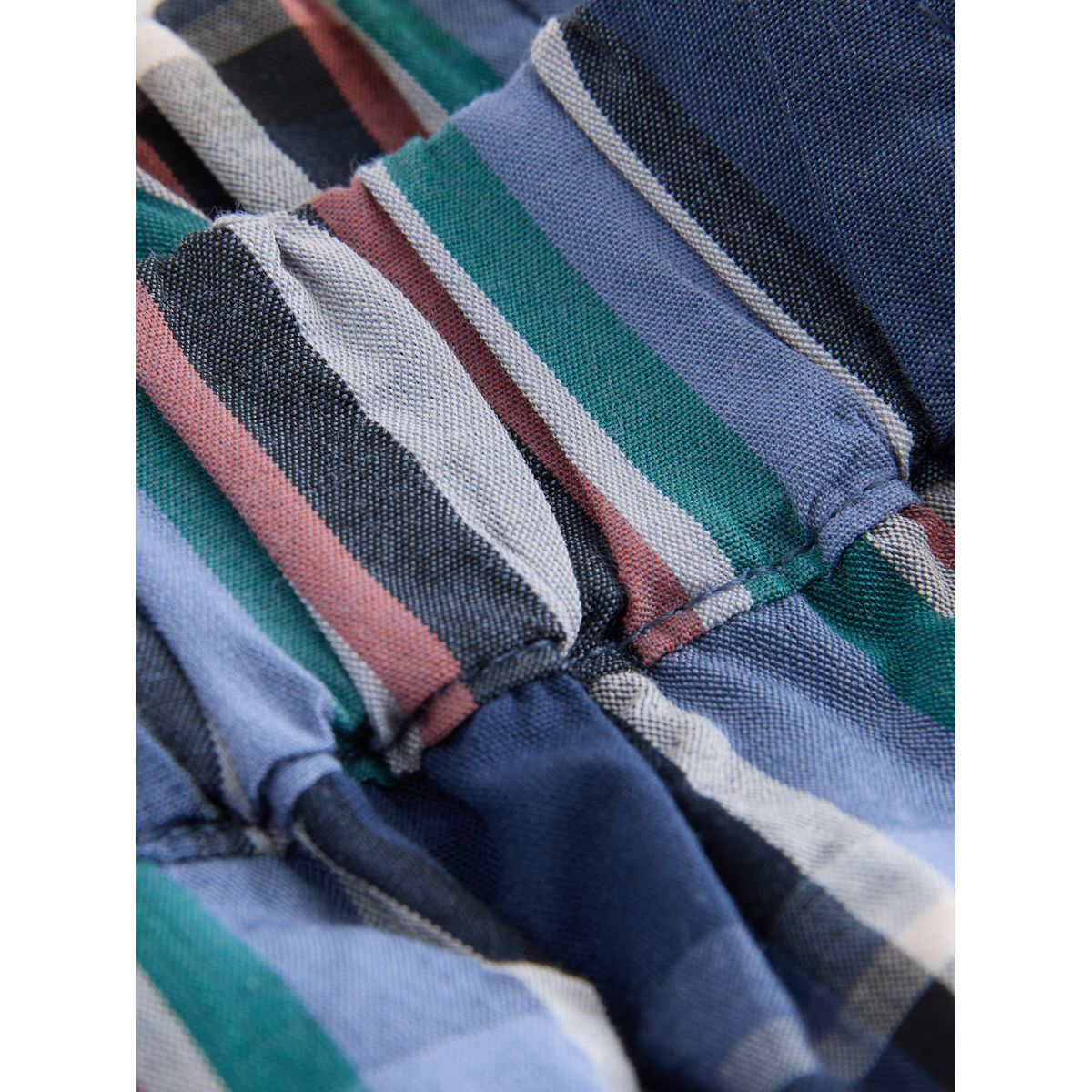 Pantalon large à enfiler carreaux bleus, NEXT