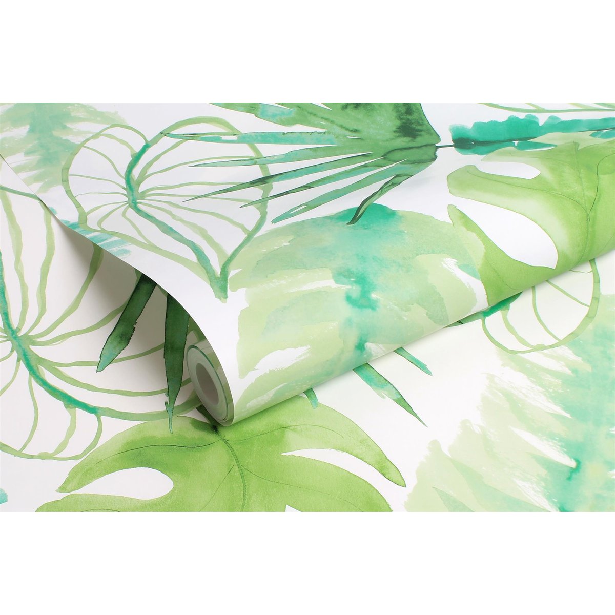 Papier peint Jungle Fever vert blanc, SUPERFRESCO EASY