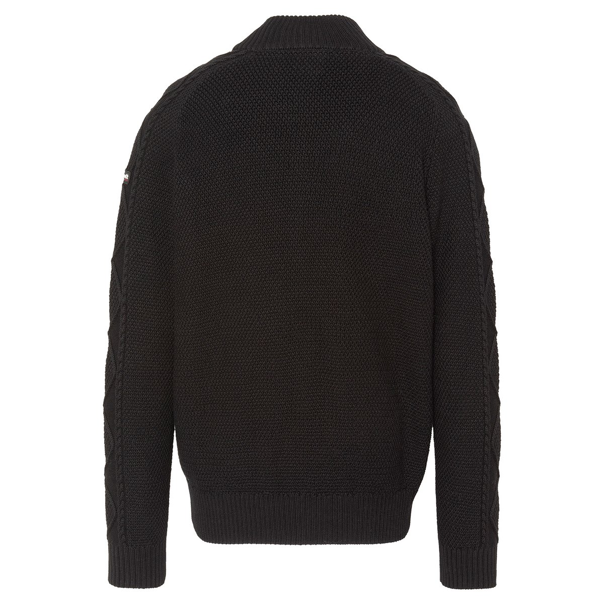 Cardigan en maille texturée noir, SCHOTT