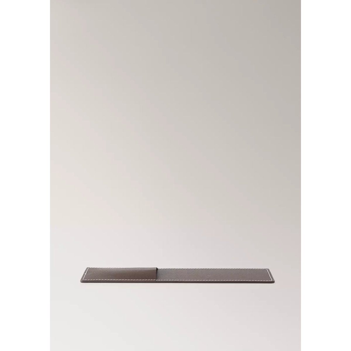 Serviette de table poche 100 % cuir marron, MANGO HOME