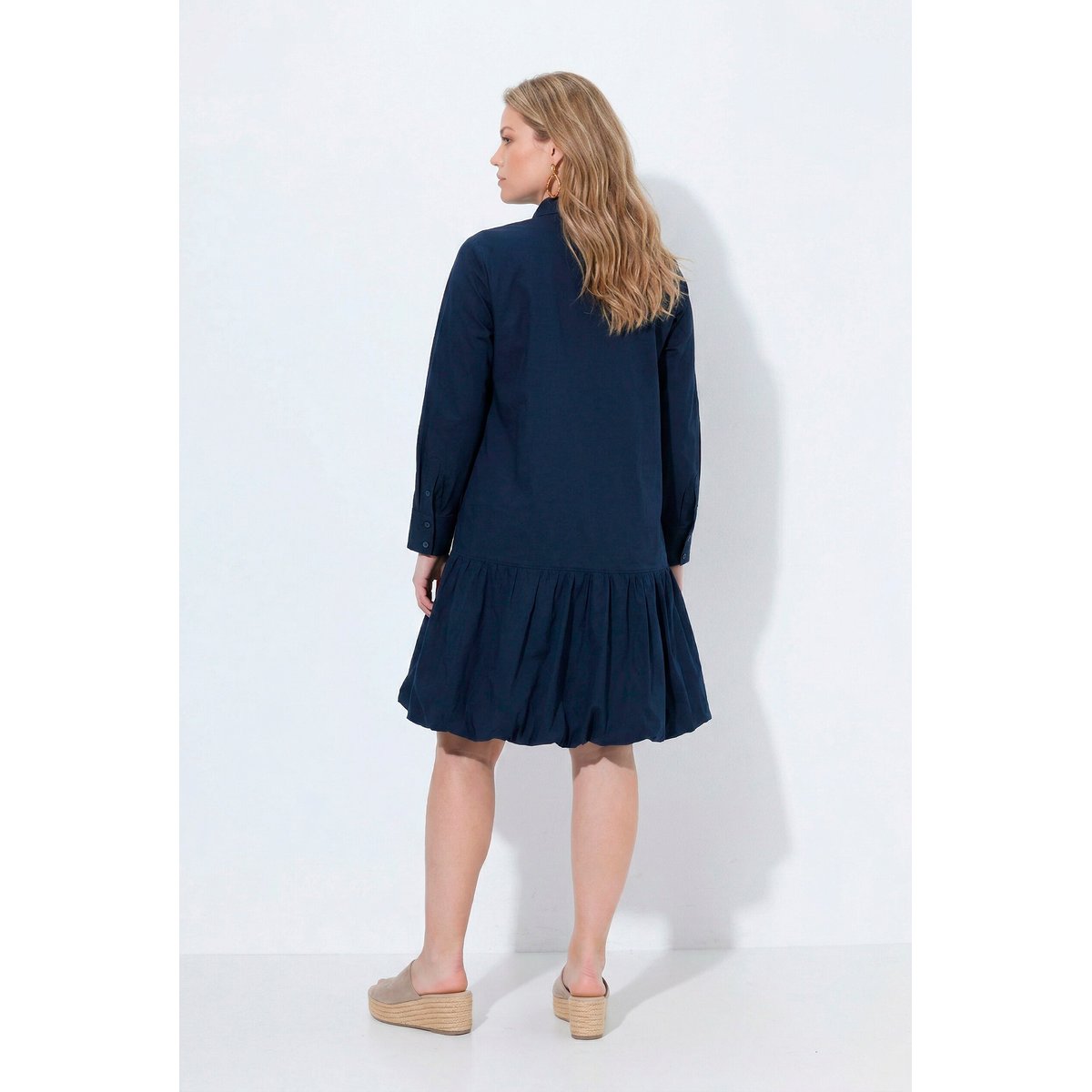 Robe midi base évasée marine, ULLA POPKEN