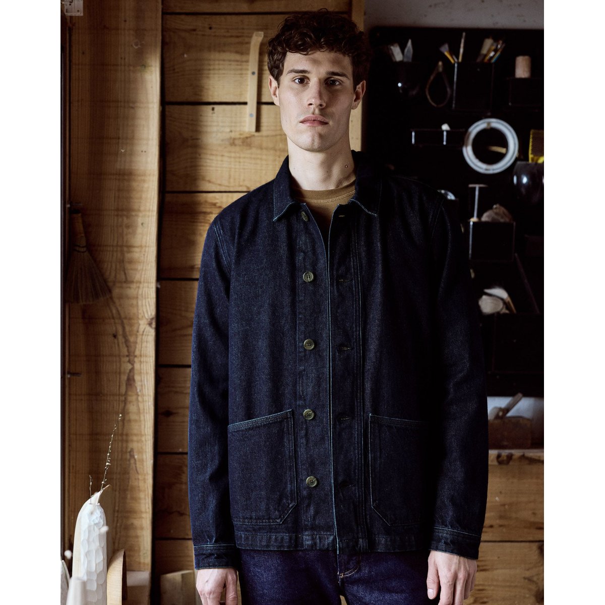 Veste coton LIFFRE bleu foncé, FAGUO