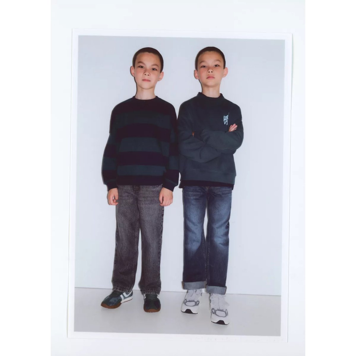 Jean straight fit gris denim, MANGO KIDS