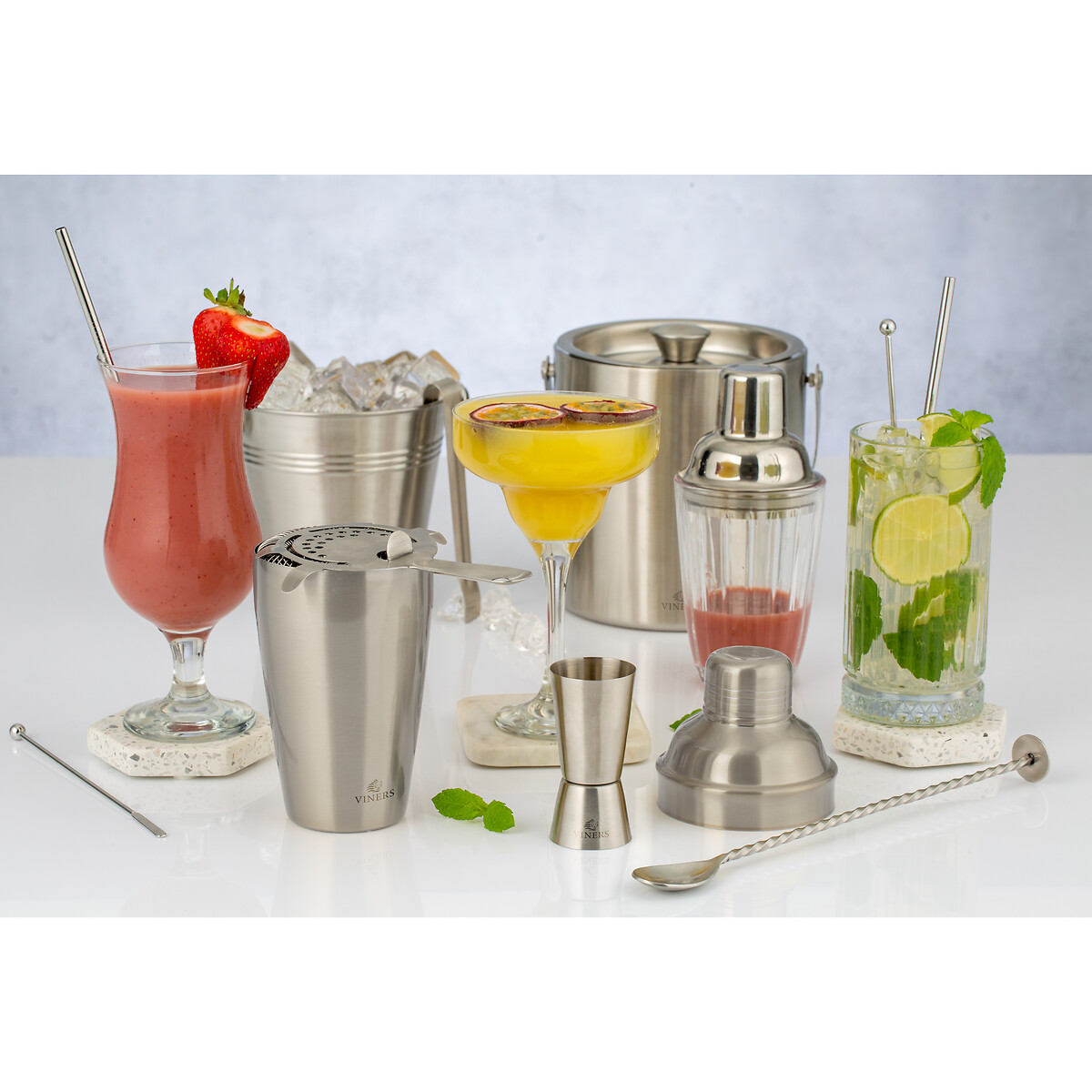 Champagne Bucket in Silver silver-coloured, VINERS