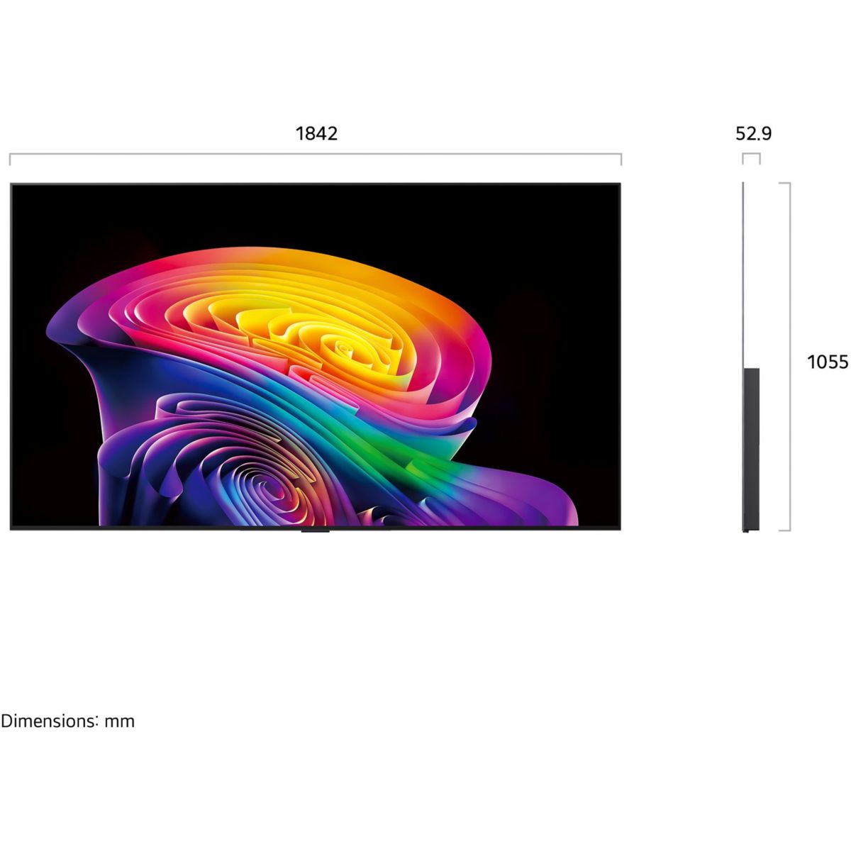 TV OLED 83C6 (2026) 83" (210 cm) couleur unique, LG