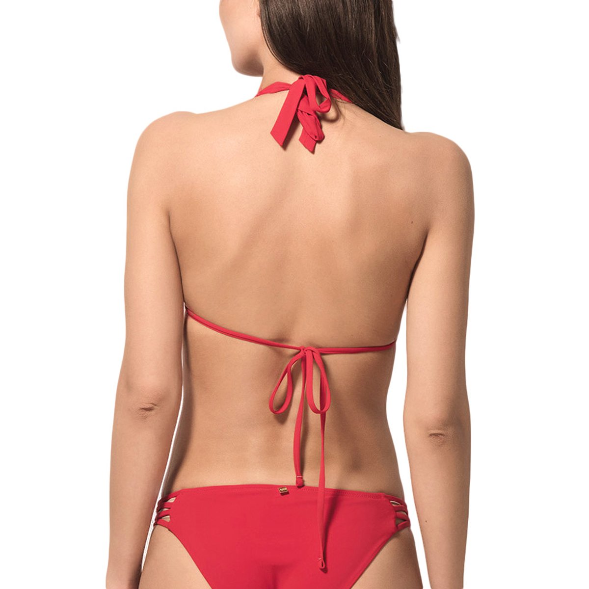 Haut maillot de bain triangle convertible Blue Sense rouge, LUNA SPLENDIDA