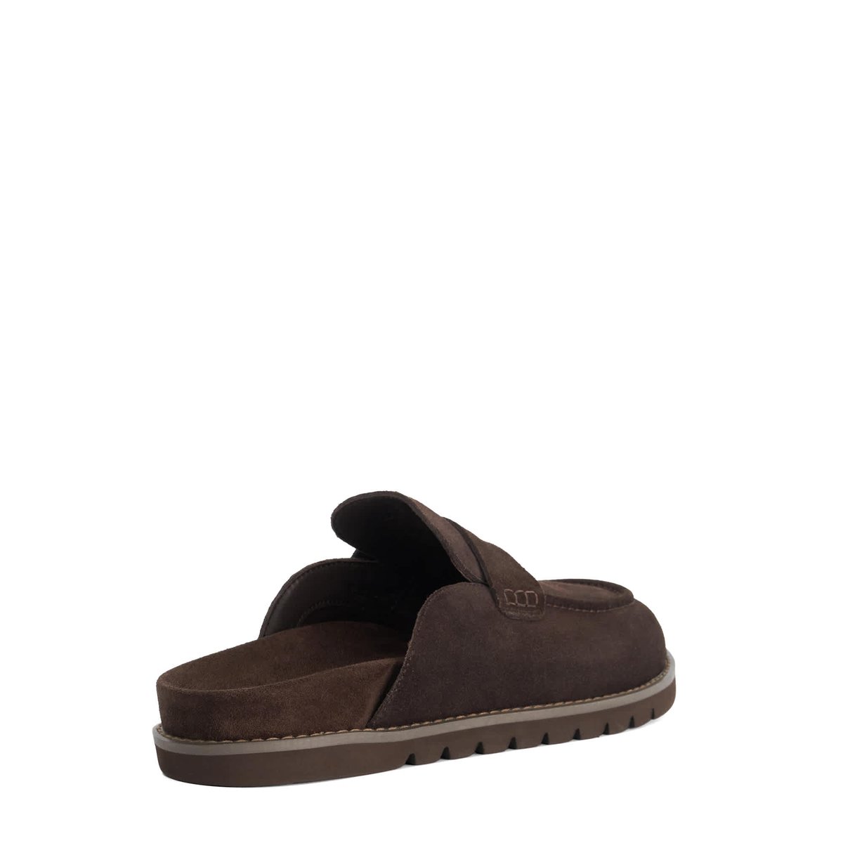 Mules en daim à enfiler - GOLDENS M brown-suede, DUNE LONDON