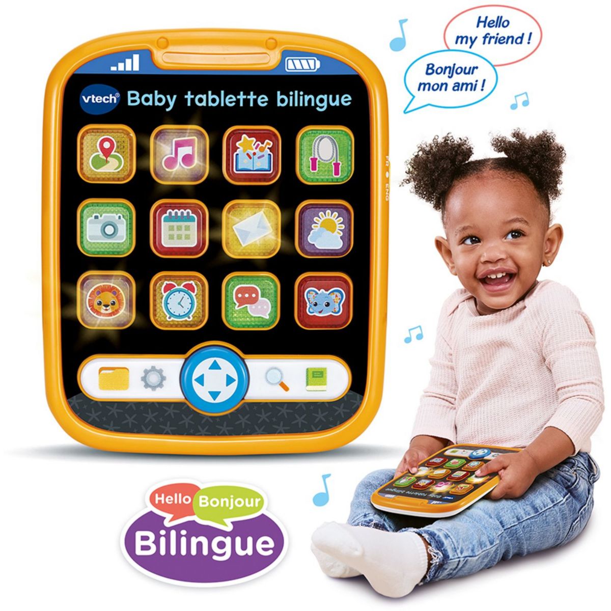 Jeu éducatif Baby tablette bilingue couleur unique, VTECH
