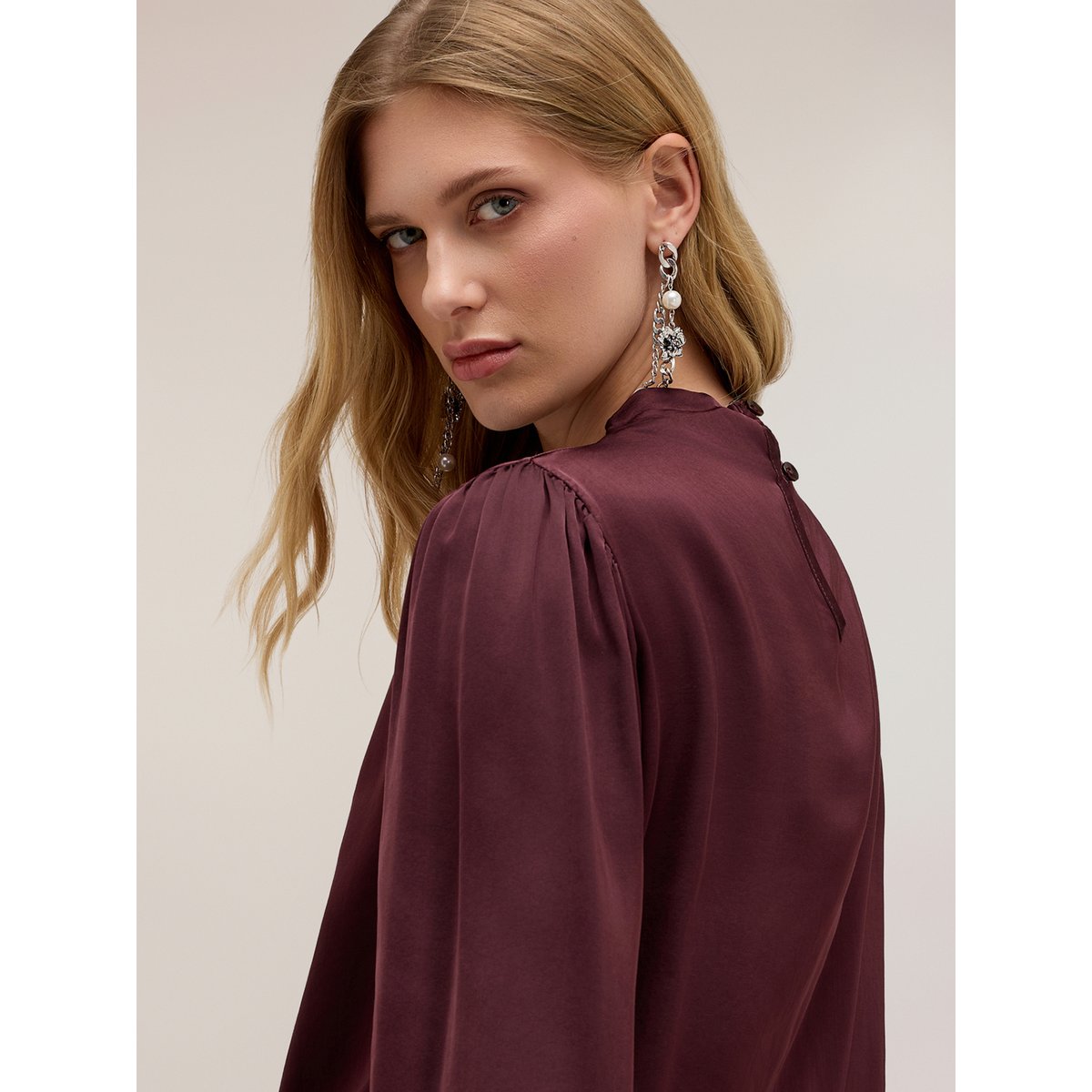Blouse The Tailoring Lab burgundy, MOTIVI