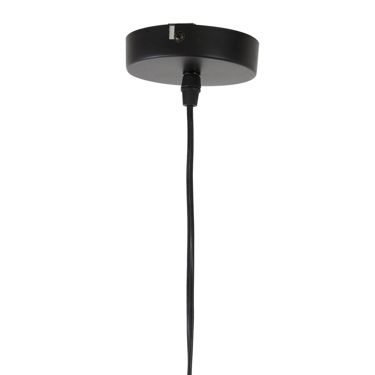 Lampe Suspendue Rotin PACINO marron foncé, LIGHT & LIVING 
