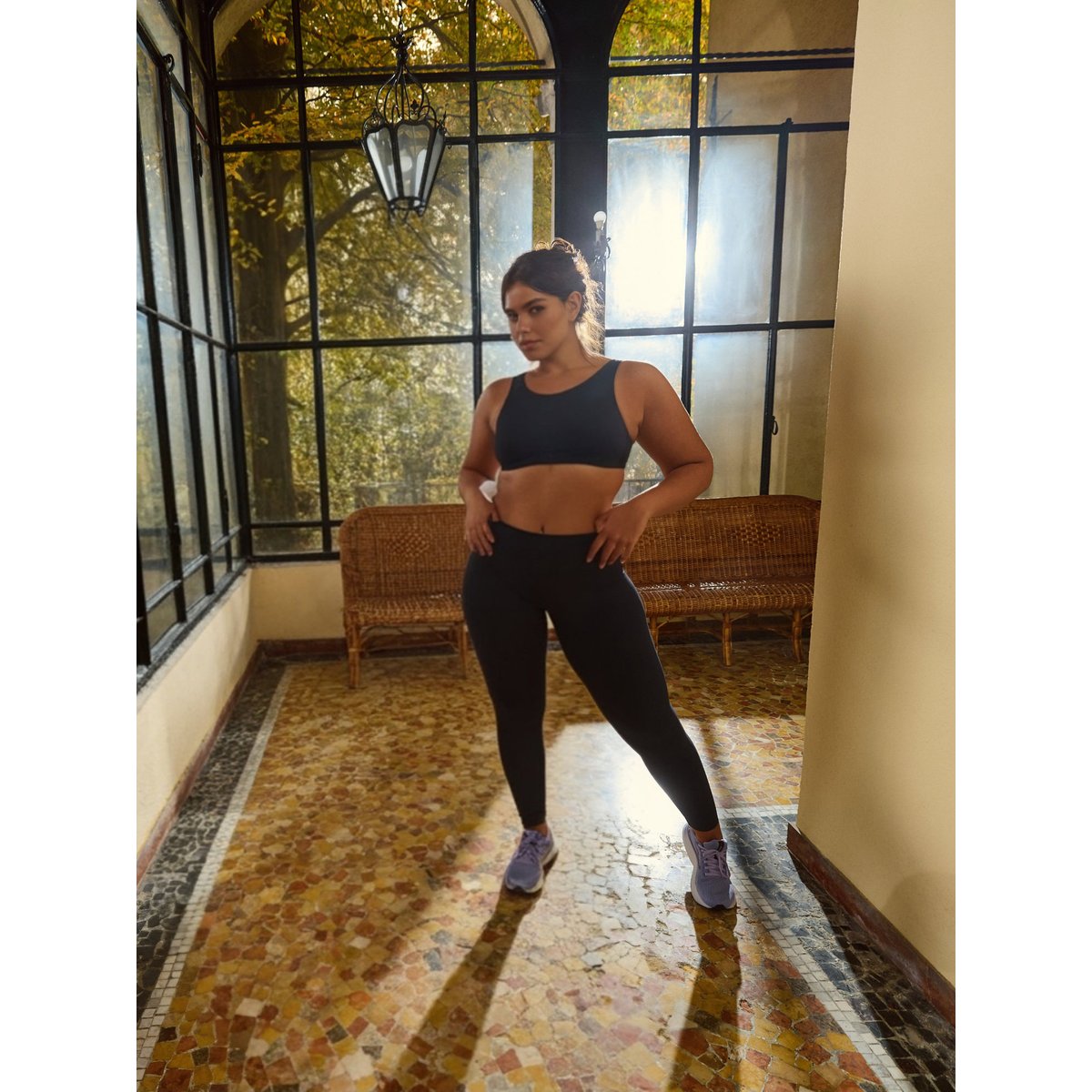 Soutien-gorge brassière de sport préformée sans armatures FREE MOVE gris, LISCA