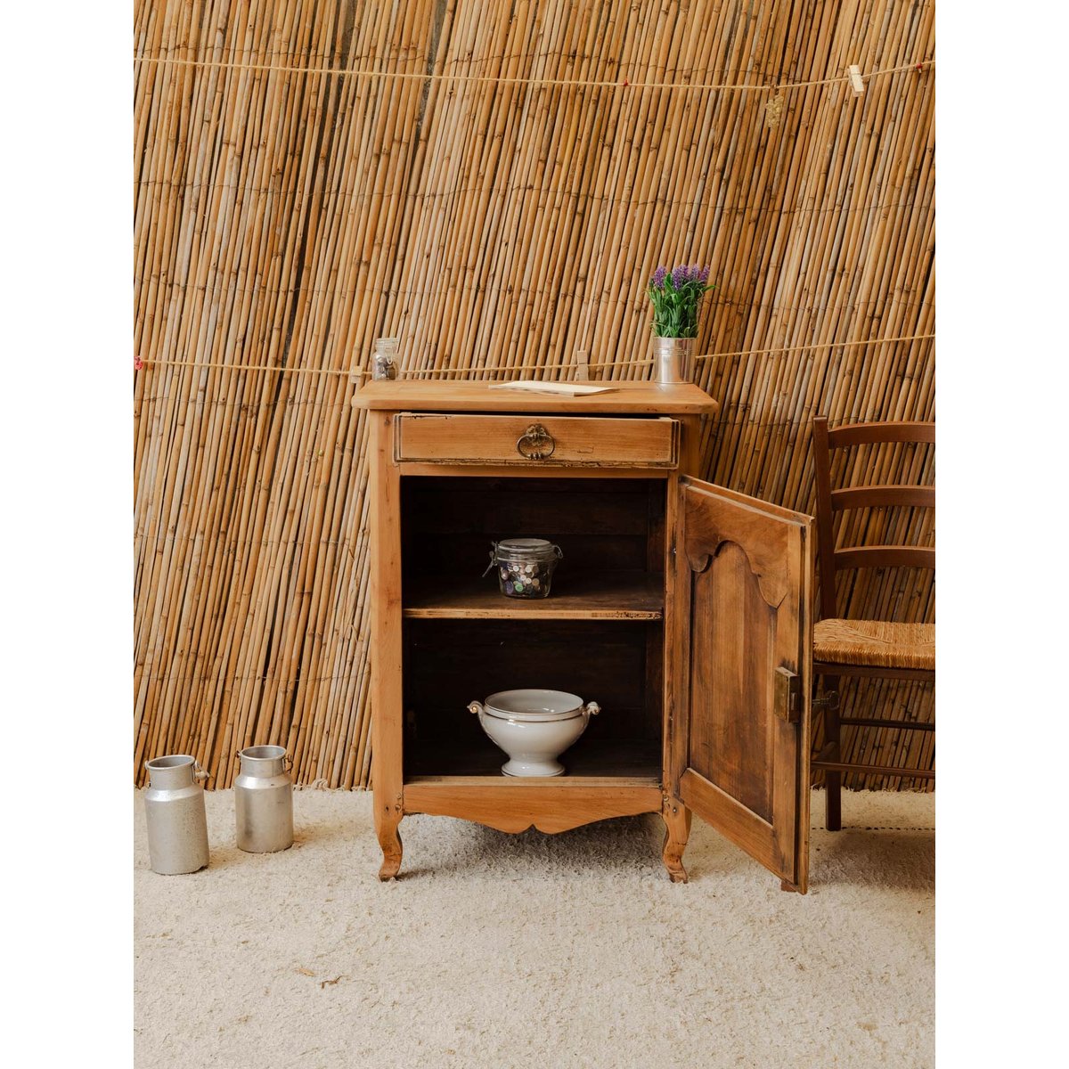 Petit buffet en bois Gilbert N°1867 - Bon état bois clair, DEBONGOUT
