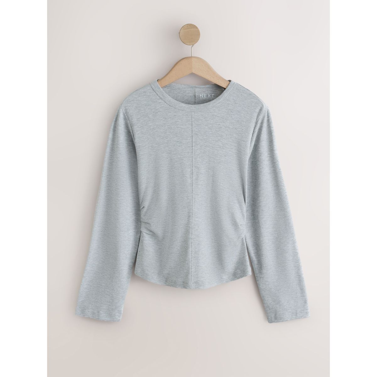 Haut cintré noir à manches longues, lot de 2 blanc/gris, NEXT