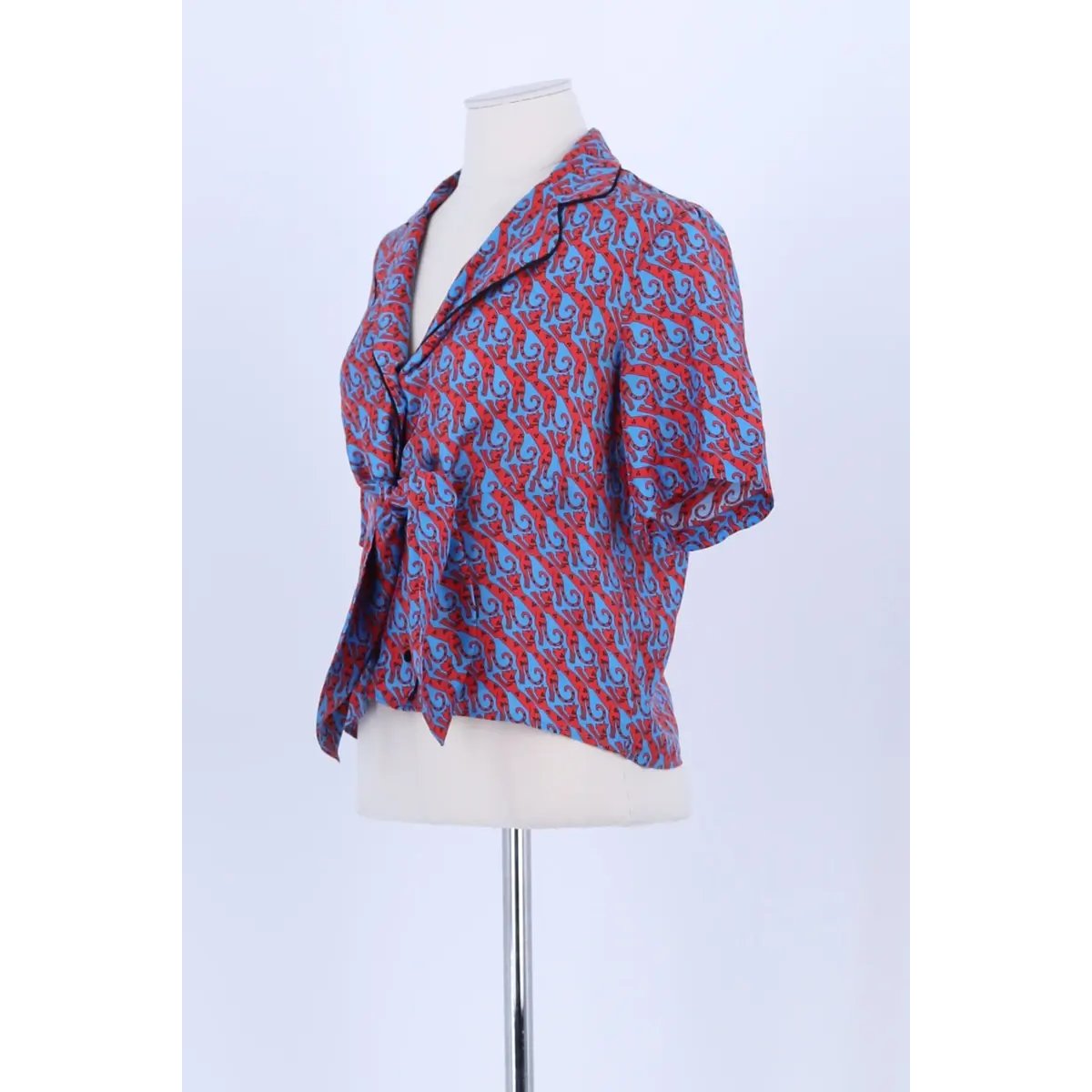 Blouse - Très Bon État bleu, SANDRO