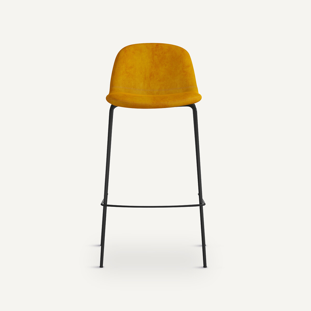 Chaise de bar, Tibby hauteur 75 cm moutarde, AM.PM