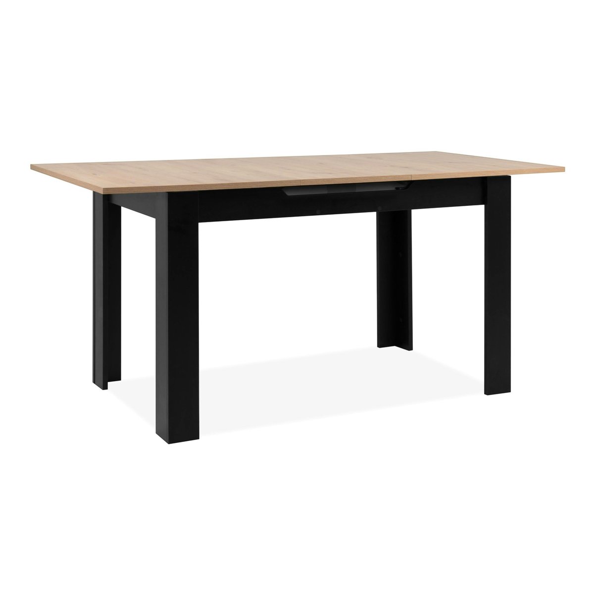 Table extensible moderne 4 à 6 places ALVA noir, PIER IMPORT