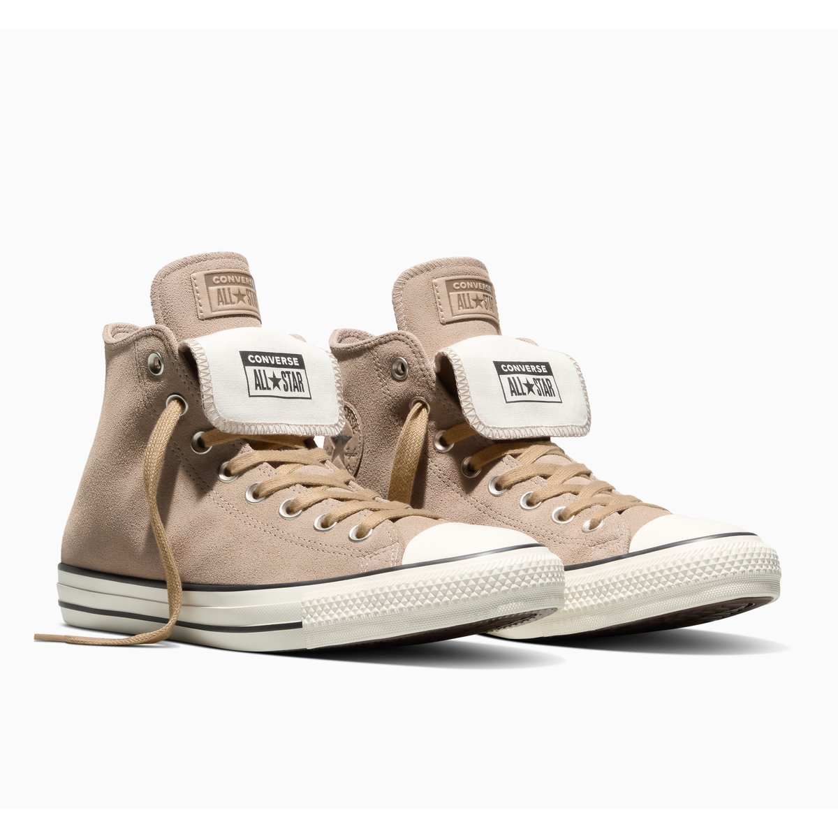 Baskets CHUCK TAYLOR ALL STAR DOUBLE TONGUE vintage cargo/egret/black, CONVERSE