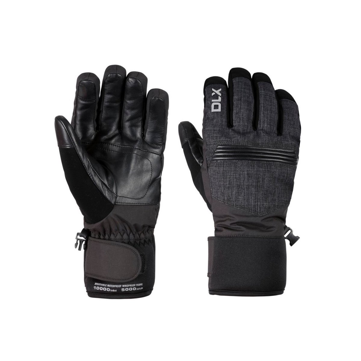 Gants de ski SIDNEY noir, TRESPASS
