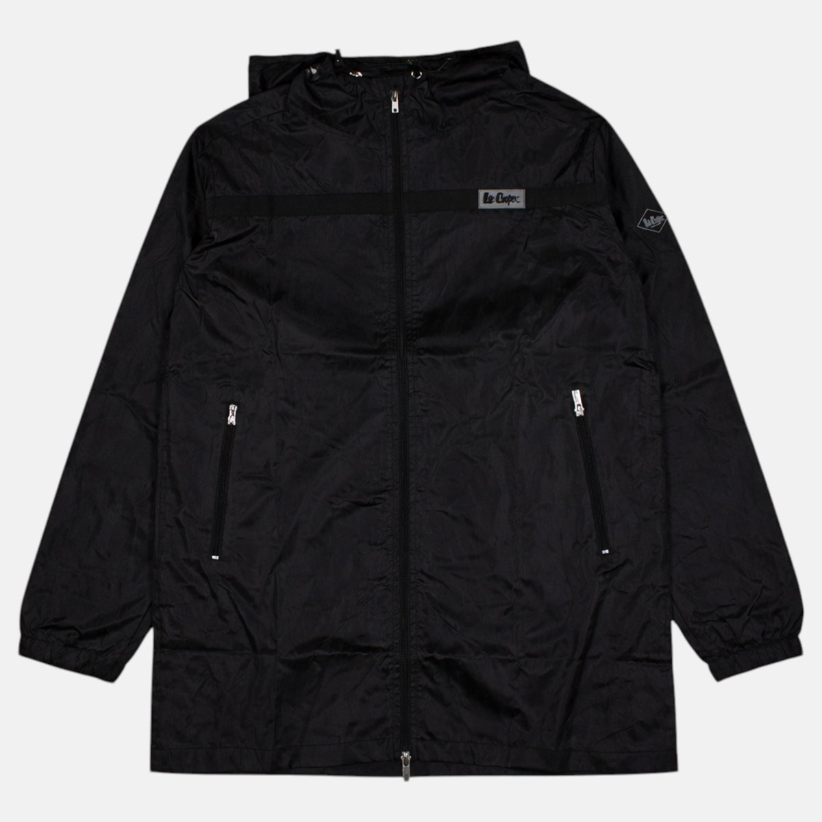 Coupe-vent zippé à capuche, poches zippées WINDY noir, LEE COOPER