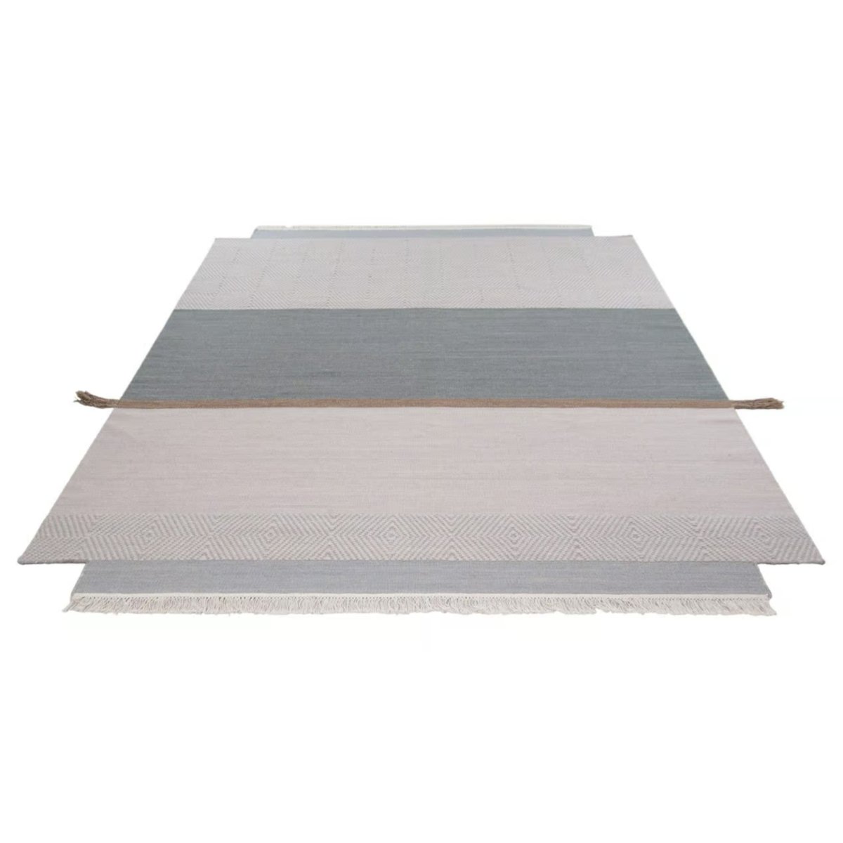 Tapis Kilim authentique en laine SALA bleu, NOVATREND