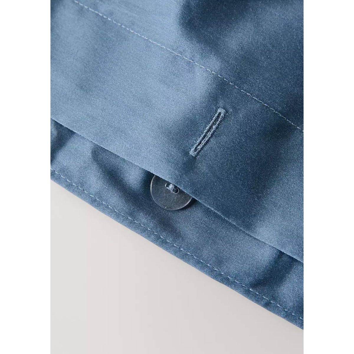 Housse de couette coton satin dégradé Lit 135/140 cm bleu, MANGO HOME