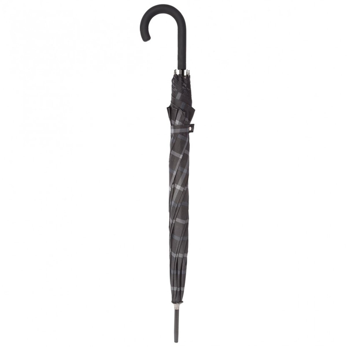 Parapluie noir carreaux homme, ISOTONER