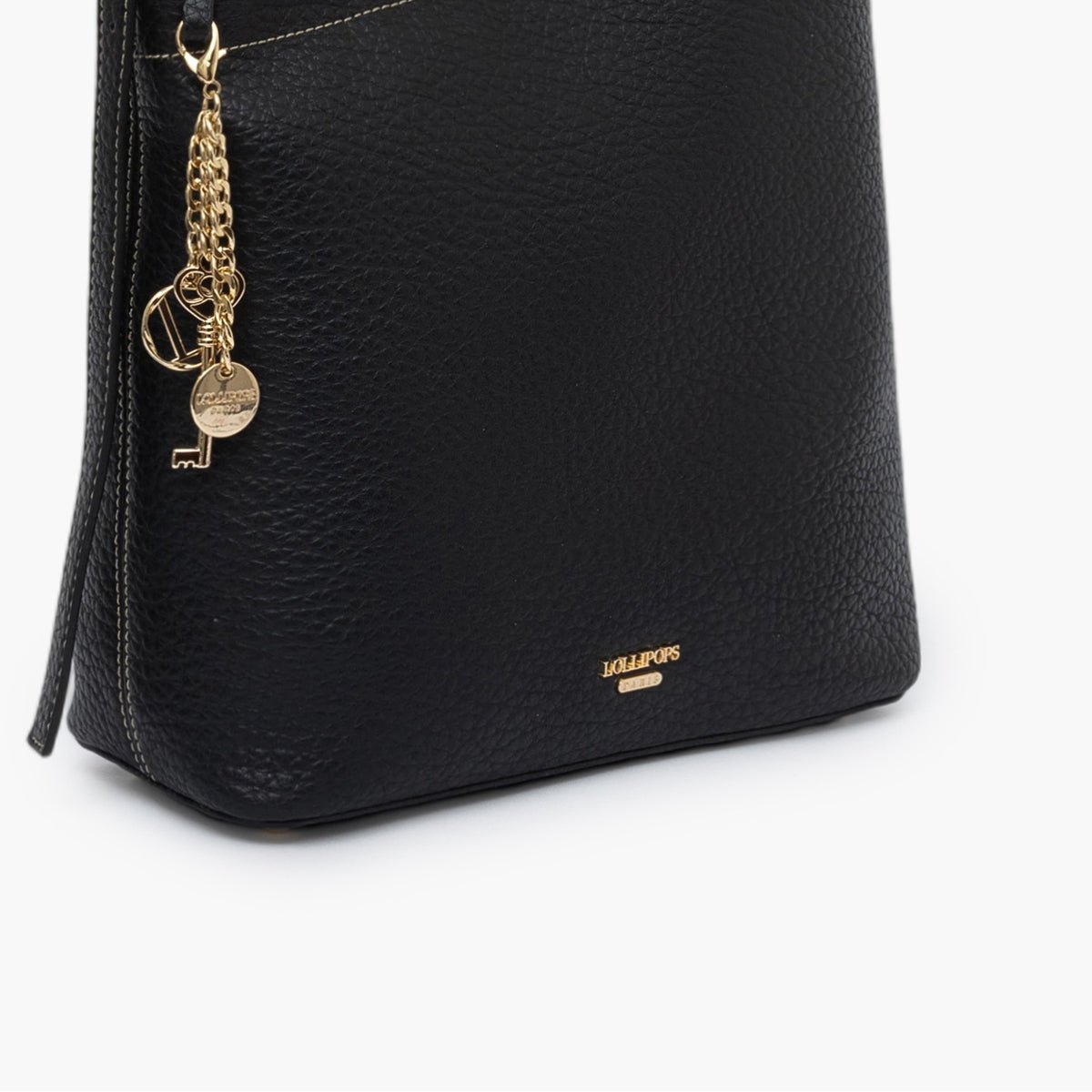 Sac hobo Todora M noir,doré, LOLLIPOPS