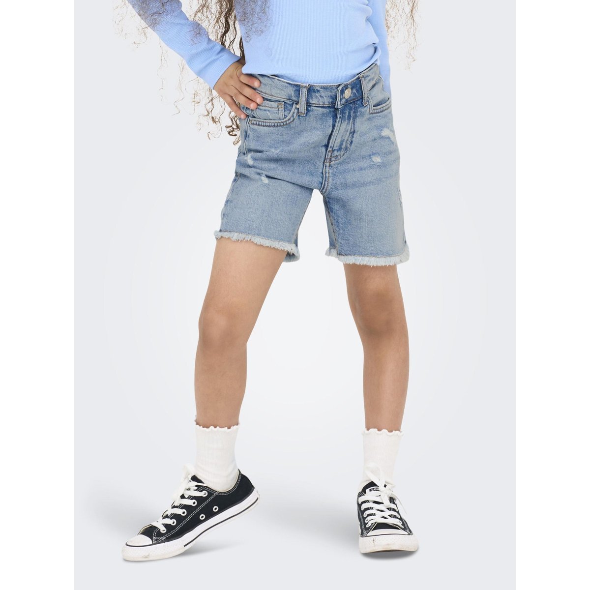Short En Denim light blue denim, KIDS ONLY