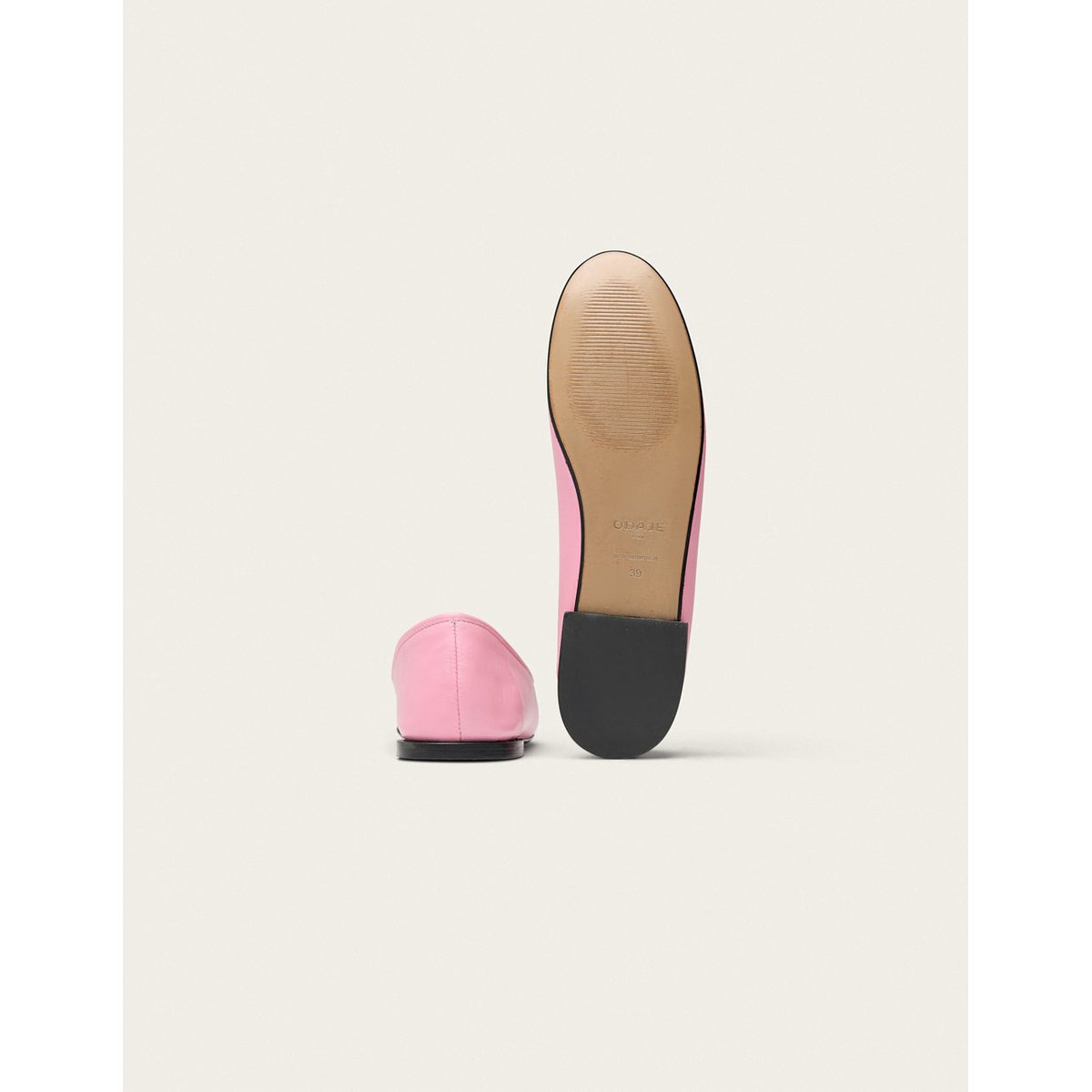 Ballerines PALEA cuir rose, ODAJE