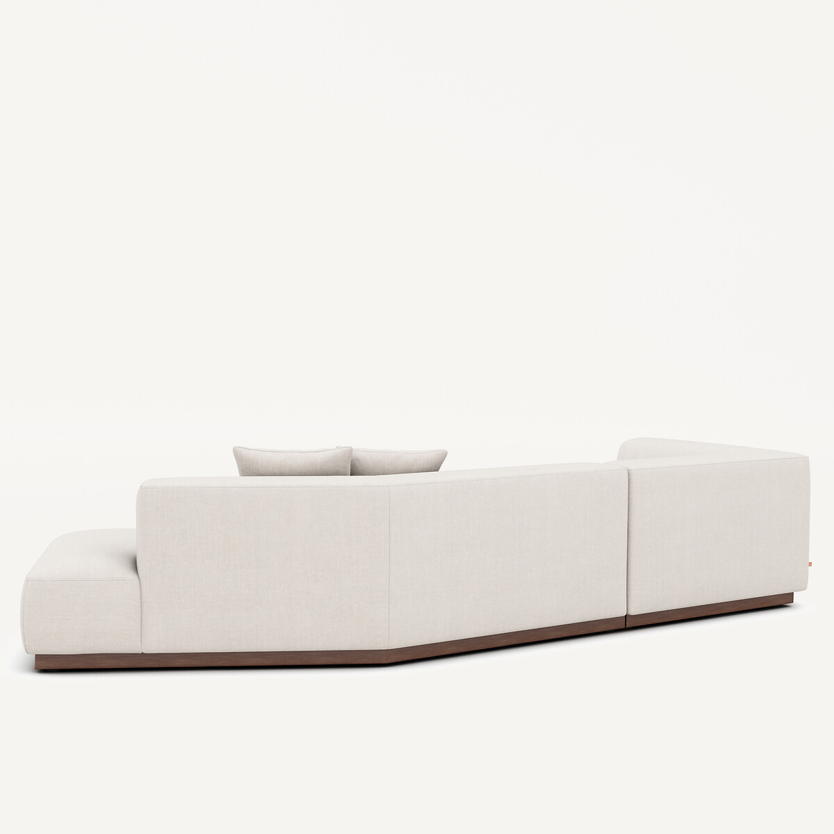 Canapé d'angle gauche ouvert, en coton et lin, JACOPO beige, AM.PM