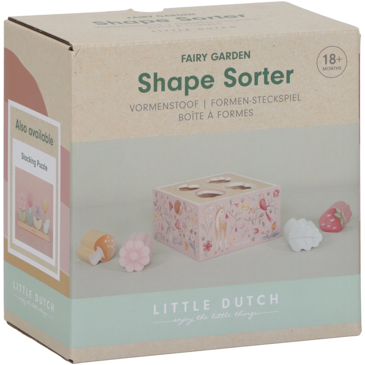 Boîte à formes rose, multicolore, LITTLE DUTCH