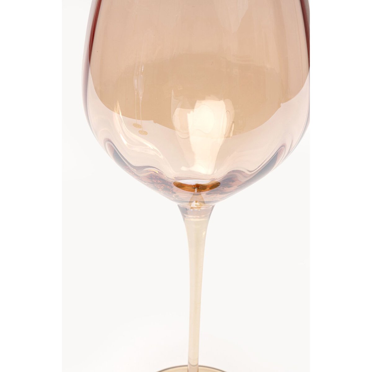 Lot de 4 verres à vin rouge, MOCCA marron, KARE DESIGN