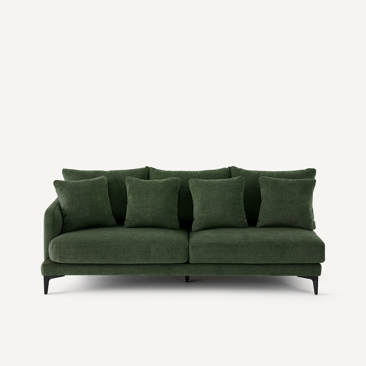 Demi-canapé 3 places en polyester mélangé, MODERNISTE vert forêt, EMMANUEL GALLINA X AM.PM