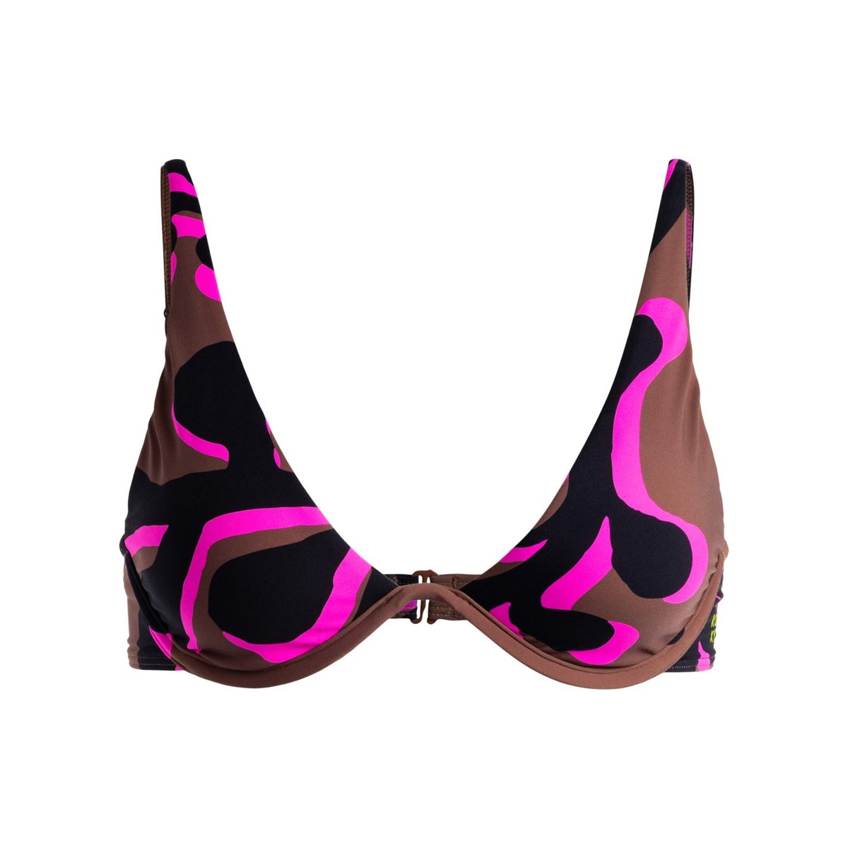 Haut de maillot de bain bikini à armatures. marron cr downtown brown leaf, ROXY