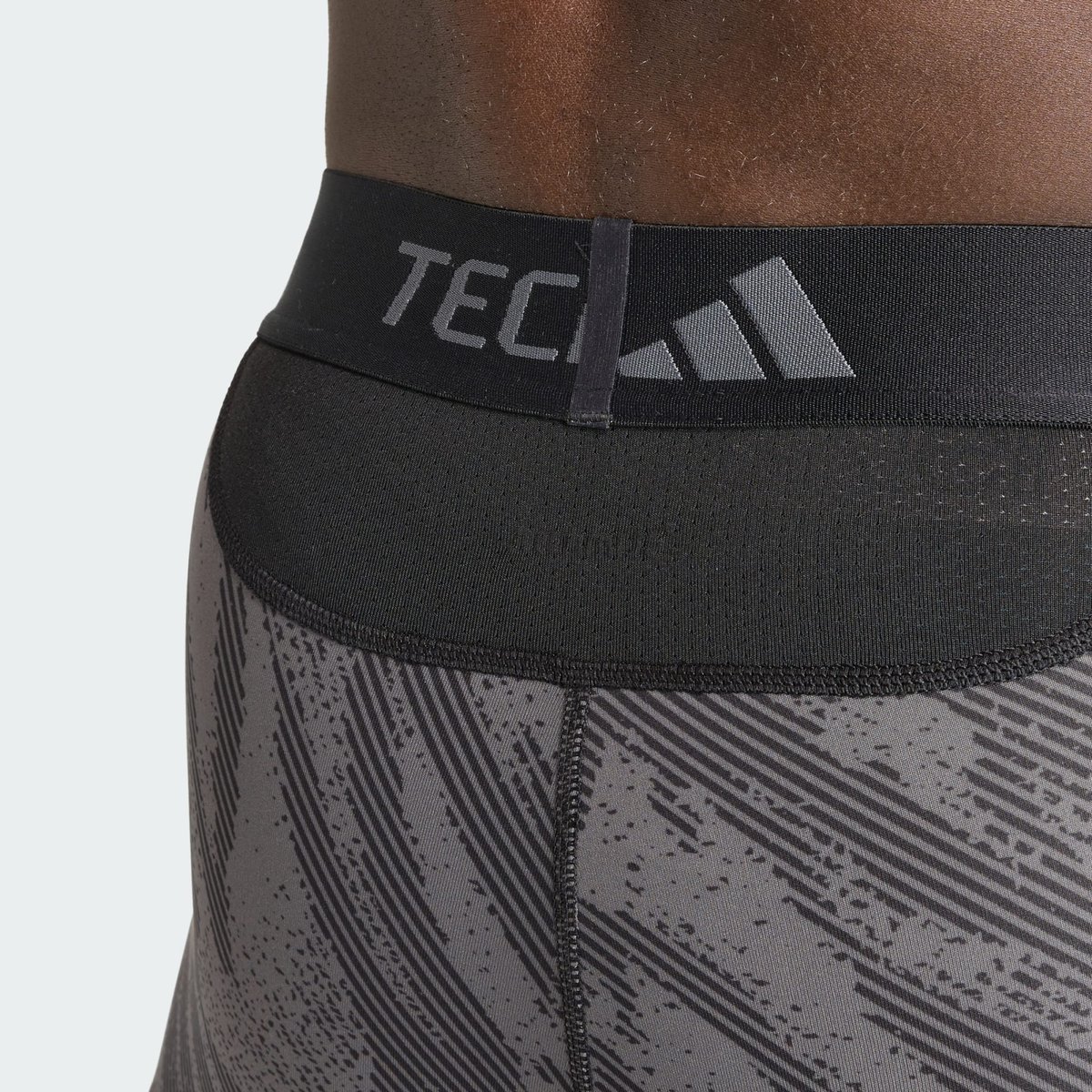 Collant Court Imprimé Intégral Techfit Collant Court Imprimé Intégral Techfit grey / grey six, adidas Performance