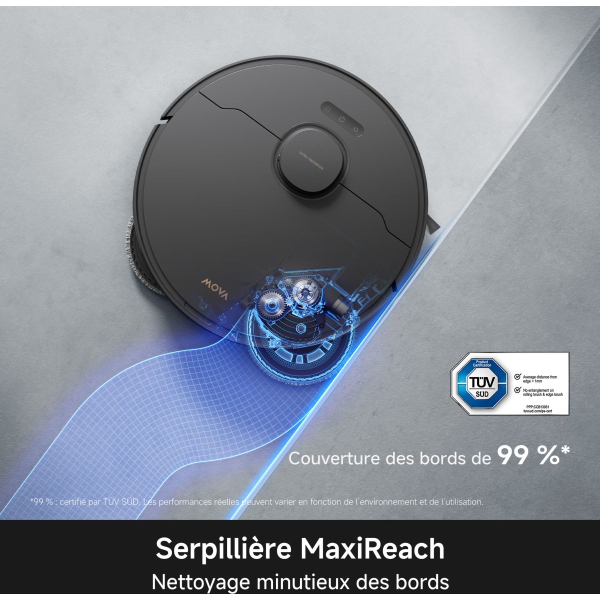 Robot Aspirateur Laveur E50 Pro Ultra couleur unique, MOVA