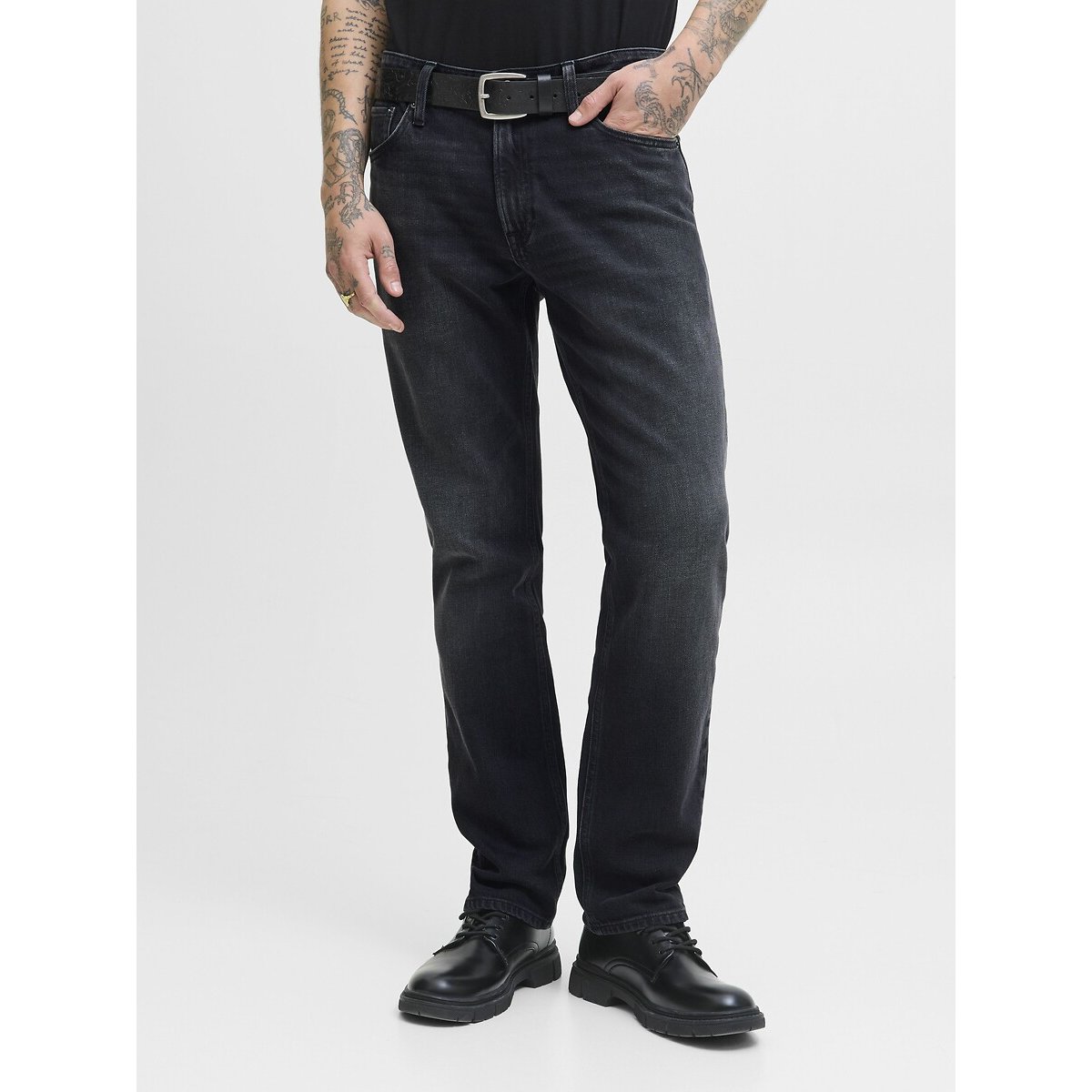 Jean droit Clark noir denim, JACK & JONES