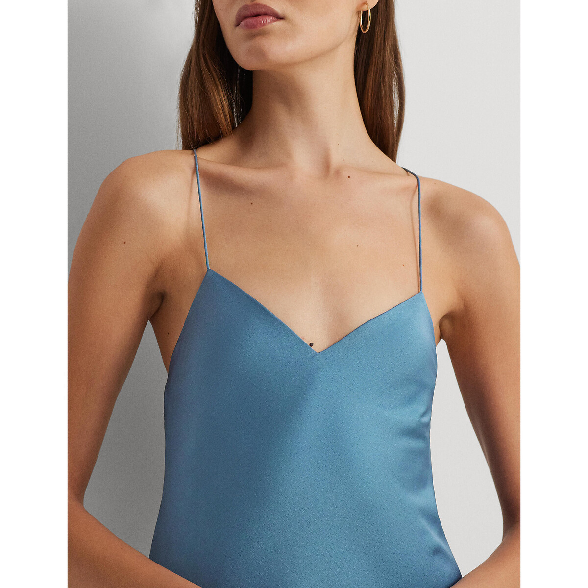 Abito con spalline sottili NOKITHE azzurro, LAUREN RALPH LAUREN