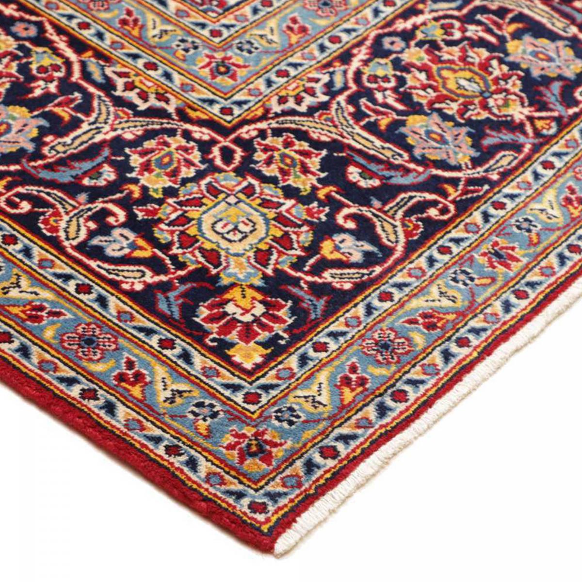Tapis d'orient au motif oriental, noué main en laine, ARDAKAN 6 rouge, beige, bleu, UN AMOUR DE TAPIS