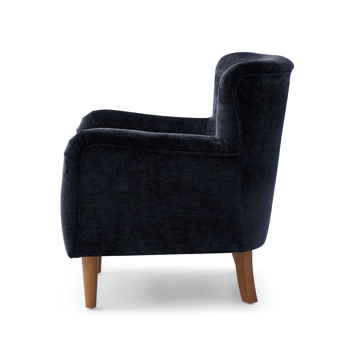 Rossa Chenille Wingback Armchair navy, ÉDITÉ