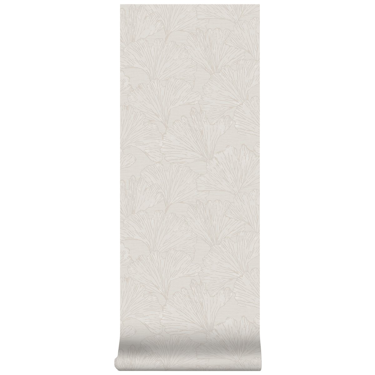 Papier peint Feuillage Gigi beige poudré, BOUTIQUE